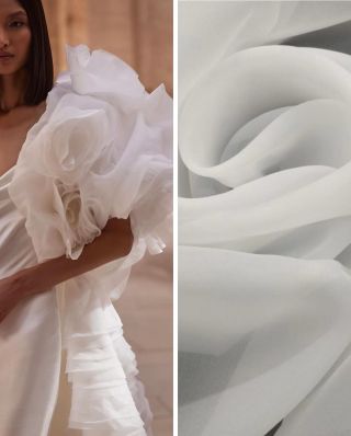 Organza je lehká, poloprůsvitná látka, známá svým leskem a pevnou strukturou. ✨je poloprůsvitná látka, která dodává...